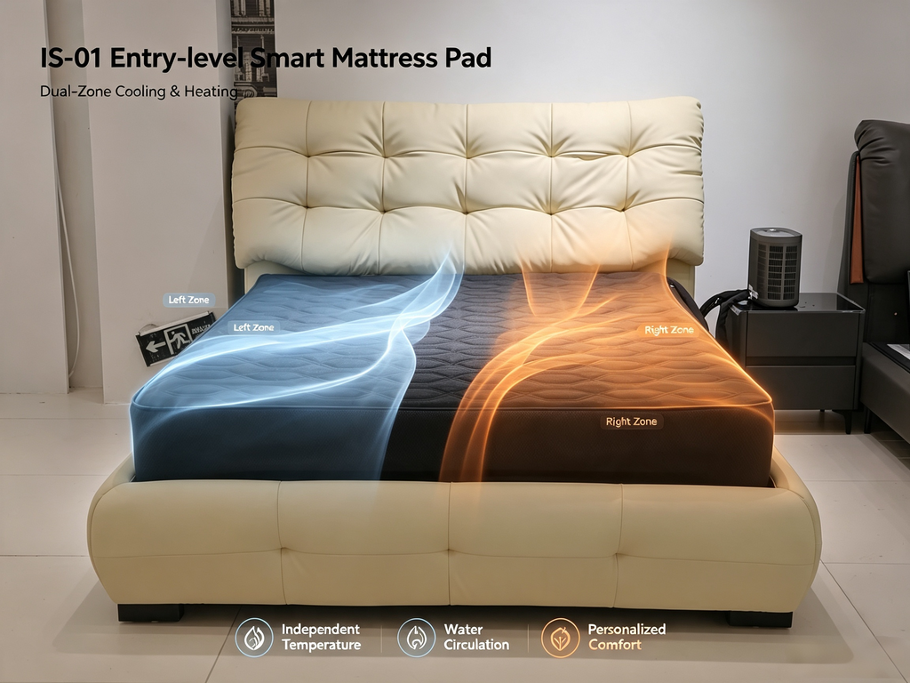 ICESLEEP IS-01 Smart Mattress Pad | Dual-Zone Water-Cooling & Heating Sleep System